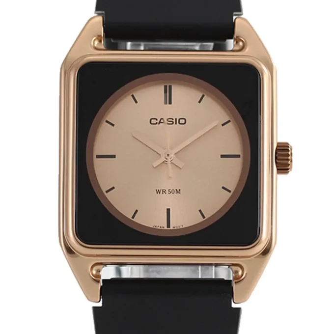 Montre femme Casio LTP-B170D-2BVDF – Acier inoxydable, bracelet maille, verre minéral, étanche 50m, précision ±20s/mois – Bleu