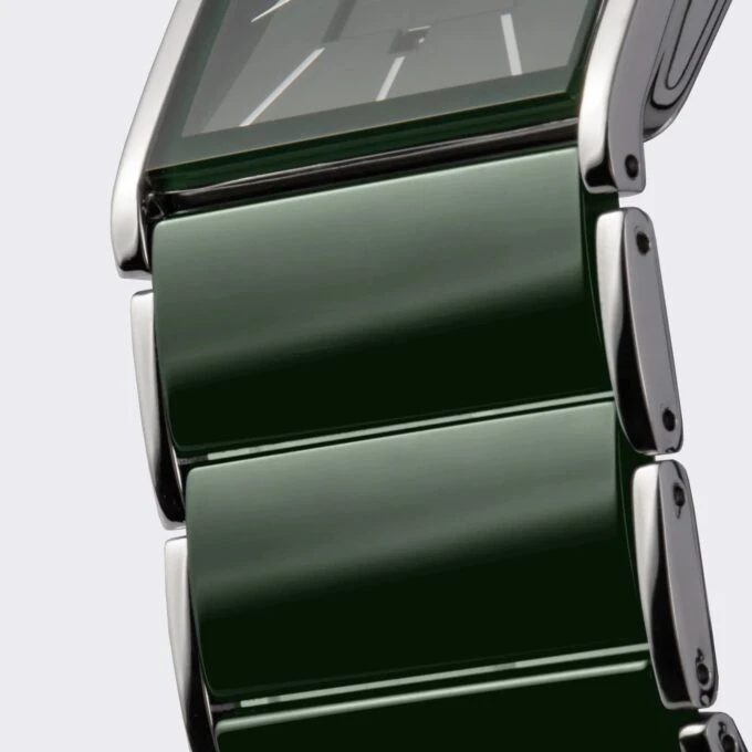 Montre Homme Jacques Lemans – Quartz, Boîtier Rectangulaire Acier Inoxydable Argent, Cadran Bleu Foncé, Bracelet Métal Bicolore, Date, Garantie 2 Ans - 1-1939G