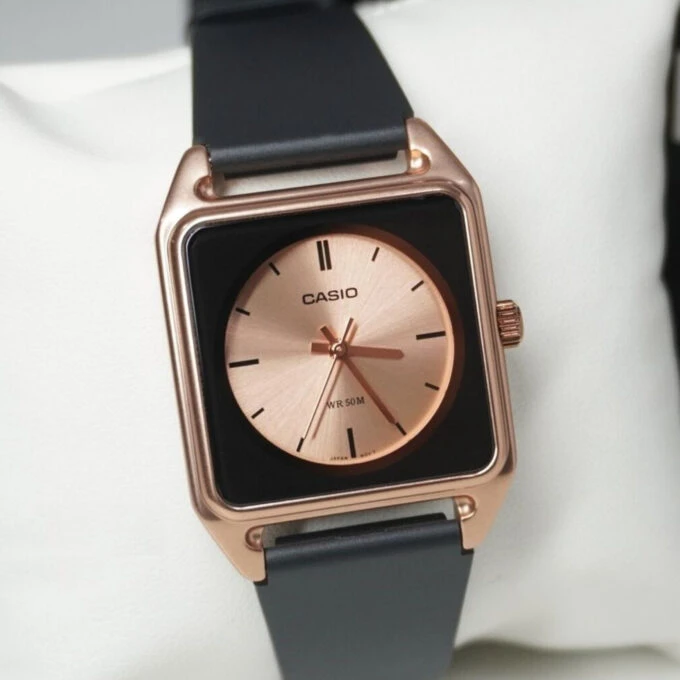 Montre homme Casio - Aluminium, Résine, Verre minéral - Résistance à l’eau 50m, Précision ±20s/mois - Marron - MTP-B170-5EVDF