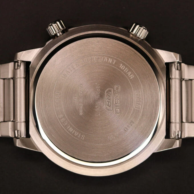 Montre digitale Homme MTD-130D-1A2VDF – Casio – Étanche, Chronographe, Alarme, Acier – Gris – Référence MTD-130D-1A2VDF