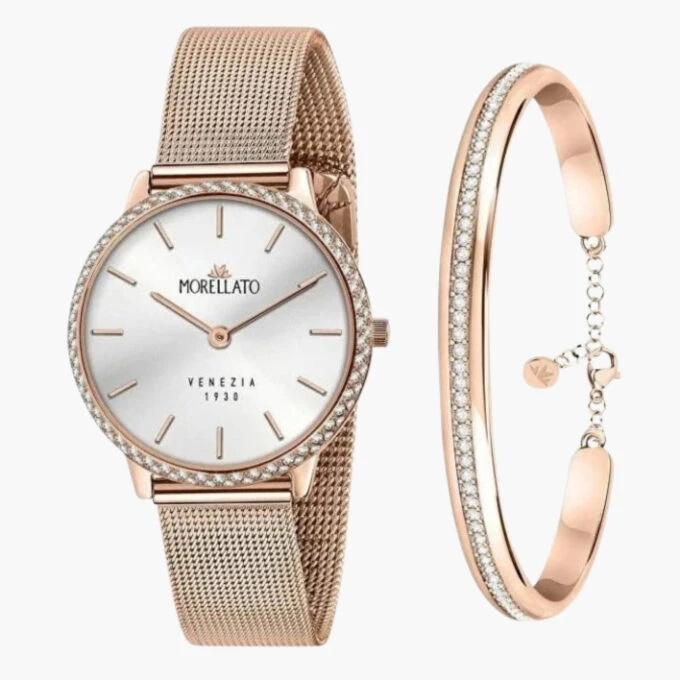 Montre Morellato Femme Quartz R0153161504 - Acier Inoxydable, Multicolore, Affichage Analogique-Numérique, Verre Minéral, Bracelet 22mm, Année 2019