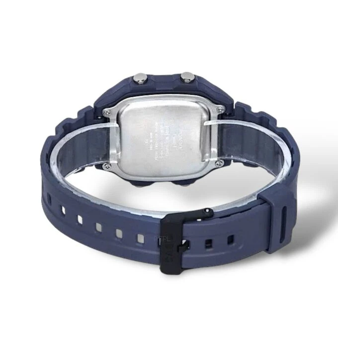 Montre Casio WS-1600H-2AVDF pour Homme - Résine Bleue, 100m Étanche, Chronographe et Alarme - Bleue